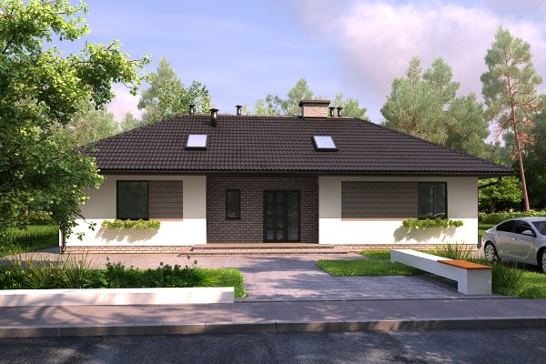 121 m² užitná plocha / Projekt Domu B 121